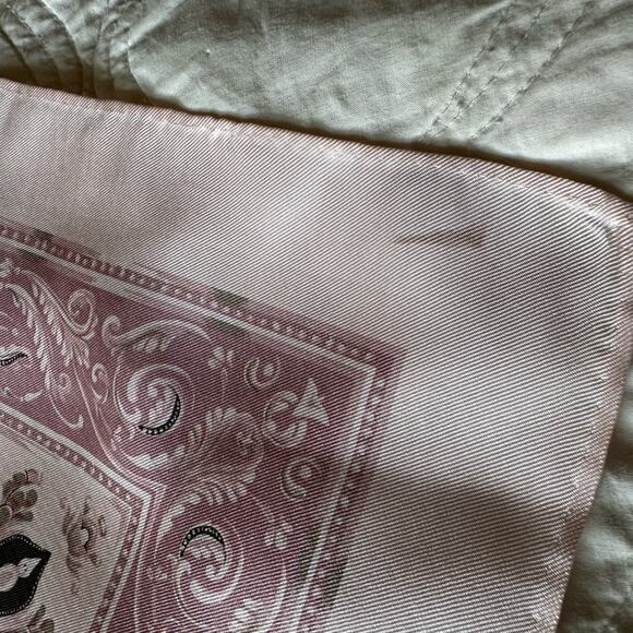 Vintage Jim Thompson Pink and Black Silk Scarf - Picture 7 of 7